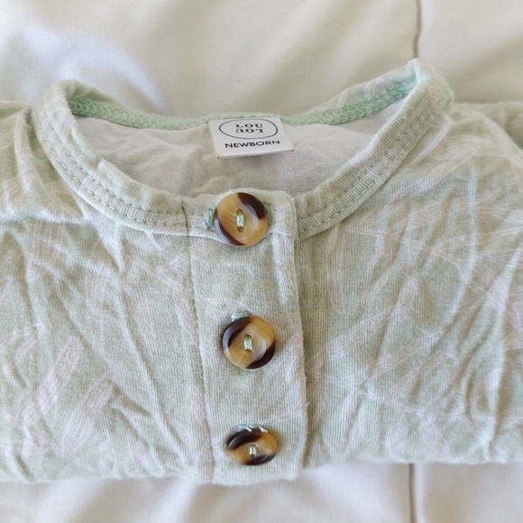 Lou Lou & Company Knotted Gown SET "Monroe" Newborn-3mo - Picture 5 of 5